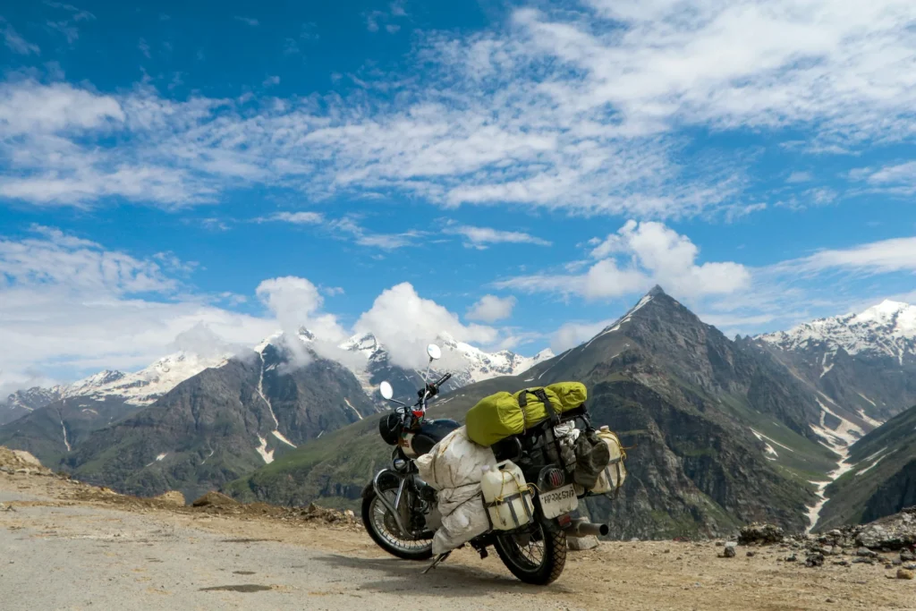 "Scenic view of Ladakh mountains, monastery, and local city tour taxi organized by Yes Taxi Tours and Travels"